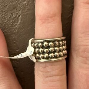 Sterling Silver Beaded Ring